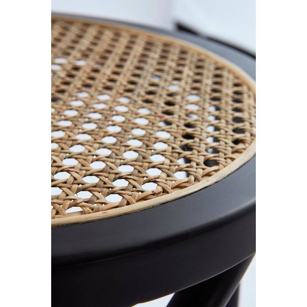 Fekete rattan ülőke Koster – Jotex-image-3