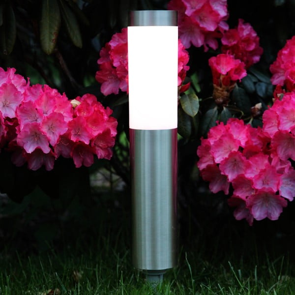 Cordoba ezüstszínű kerti napelemes LED lámpa, magasság 40 cm - Star Trading