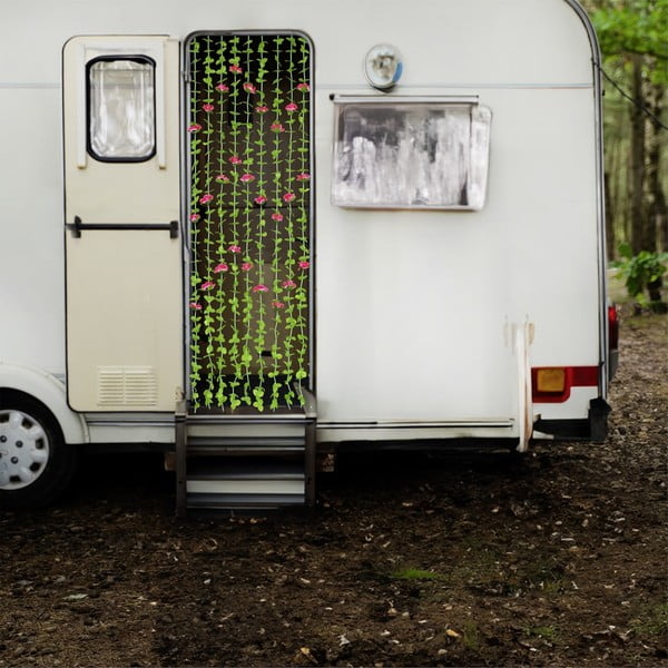 Piros-zöld függöny ajtóra 90x190 cm Roses – Maximex-image-1