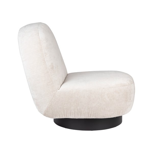 Krémszínű bársony fotel Eden – Zuiver-image-3