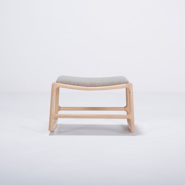 Dedo tölgyfa zsámoly szürke szövet ülőrésszel - Gazzda