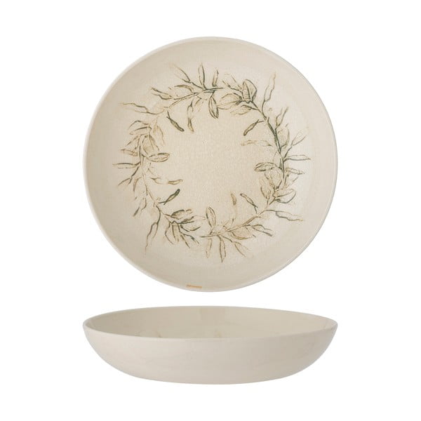 Krémszínű agyagkerámia tálka karácsonyi mintával 450 ml Hollie – Bloomingville-image-2