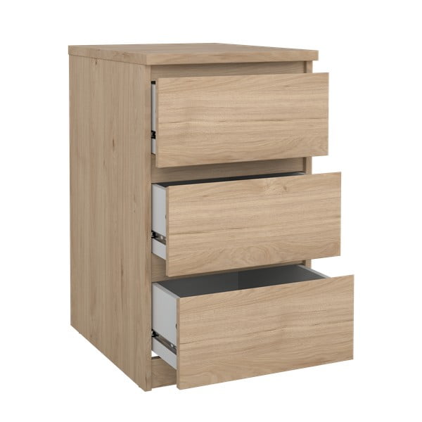 Natúr színű komód tölgyfa dekorral 40x70x50 cm Naia – Tvilum-image-2