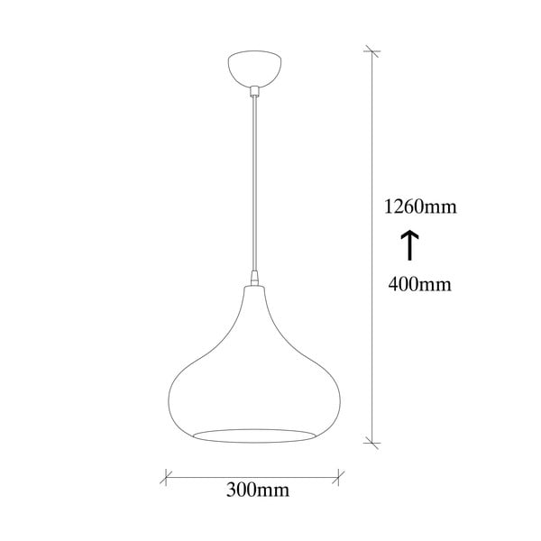 Sağlam fekete függőlámpa - Opviq lights-image-3