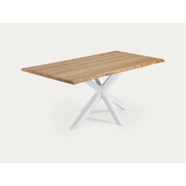 Étkezőasztal tölgyfa dekoros asztallappal 90x160 cm Argo – Kave Home