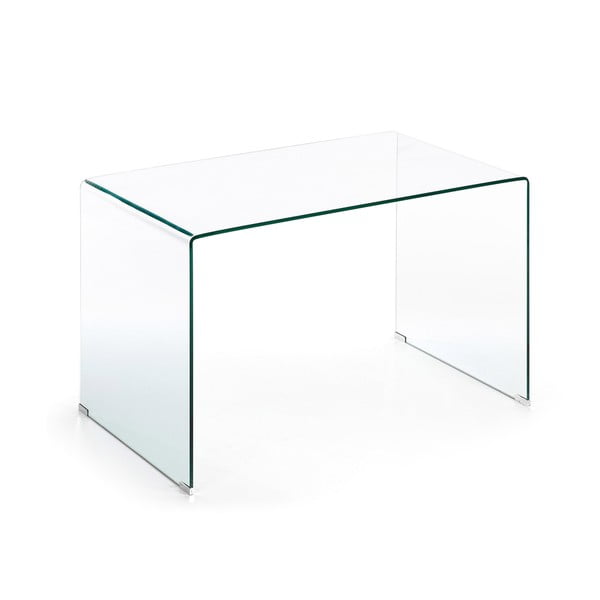 Üveg íróasztal 70x125 cm Burano – Kave Home