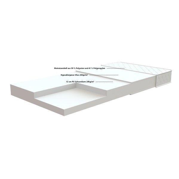 Soft gyerek habmatrac, 90 x 200 cm - Vipack-image-2