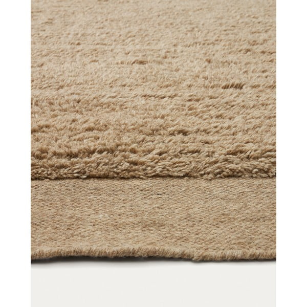 Bézs gyapjú szőnyeg 160x230 cm Marely – Kave Home-image-1
