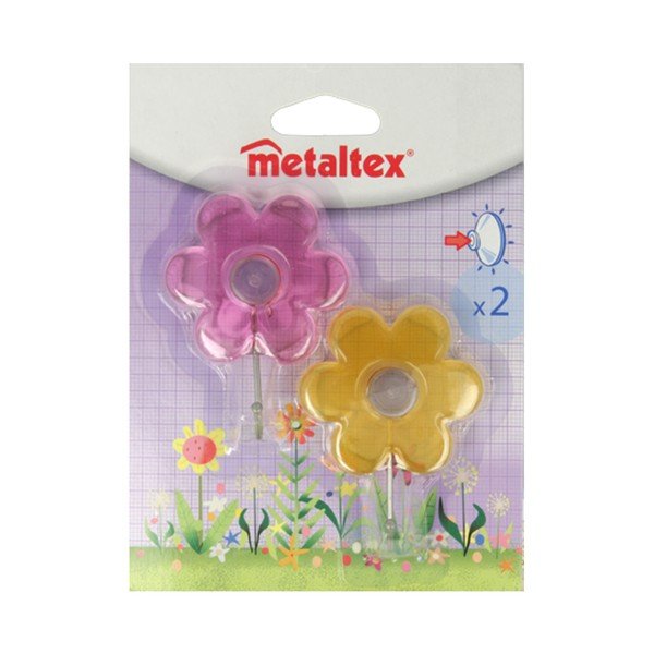Fiore 2 db akasztó tapadókoronggal - Metaltex-image-1