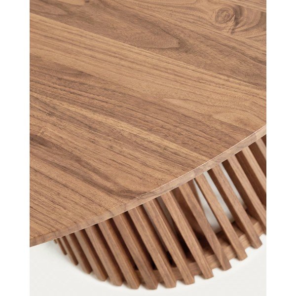 Natúr színű teakfa kerek étkezőasztal ø 90 cm Jeanette – Kave Home-image-3
