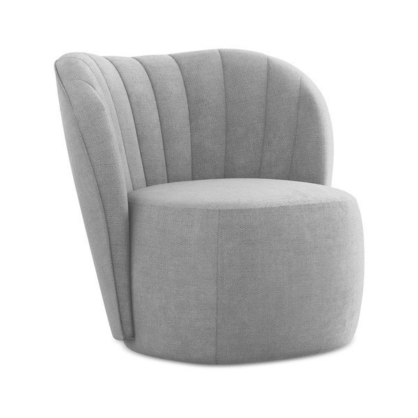 Szürke zsenília fotel Keloa – Makamii