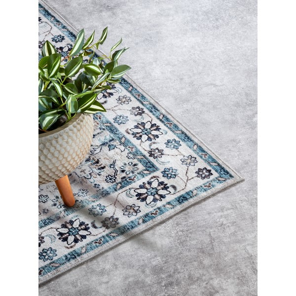 Világoskék szőnyeg 160x230 cm Saveh Cream Blue – Elle Decoration-image-2