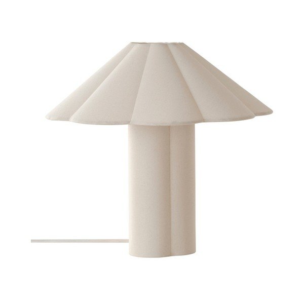Krémszínű len asztali lámpa (magasság 38 cm) Gerd – Jotex