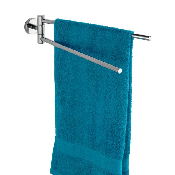 Fényes ezüstszínű fali rozsdamentes acél törölközőtartó Bosio – Wenko-image-2