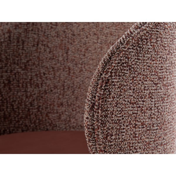 Rózsaszín bársony fotel Inez – Micadoni -image-1