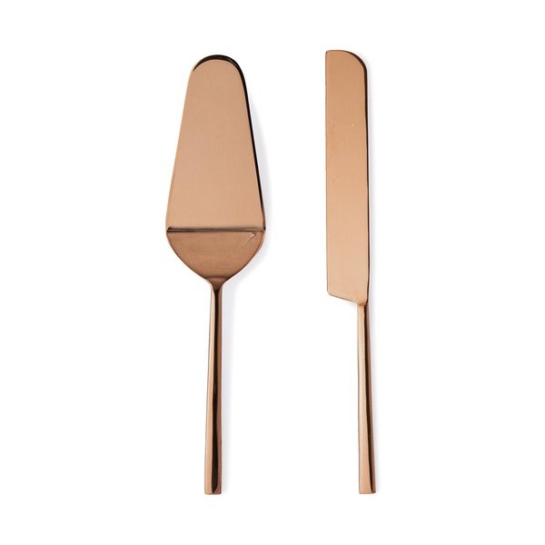 Rozsdamentes acél torta tálaló készlet 2 db-os Hestia – Bizzotto