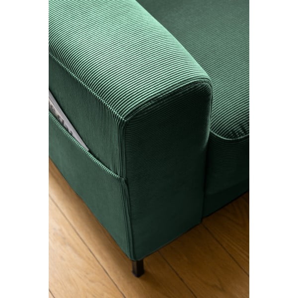 Sötétzöld kordbársony fotel Lofty Lilly – Miuform-image-4