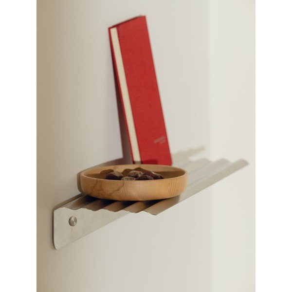 Ezüstszínű fém fali polc 50 cm Olbi – noo.ma-image-3