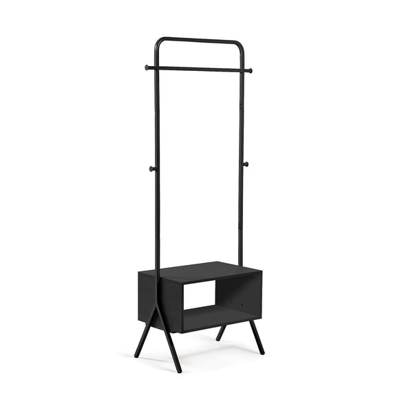 Bently fekete fém ruhatartó állvány - Kave Home-image-2