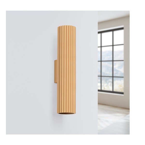 Aranyszínű fali lámpa Gleam – Sollux-image-2