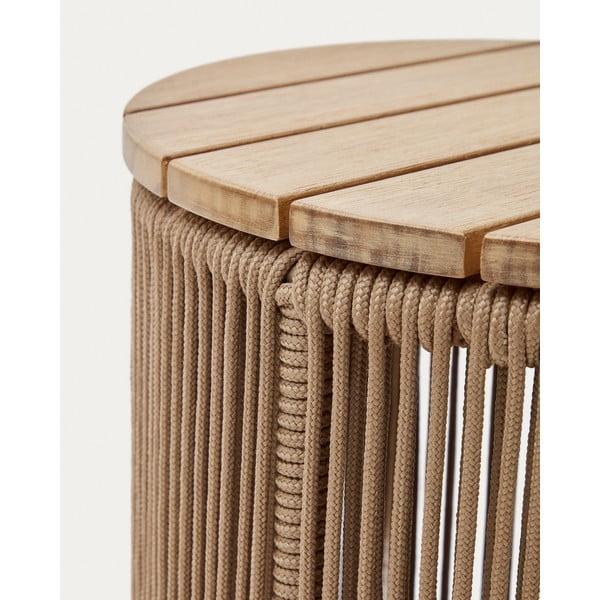 Kerek kerti tárolóasztal ø 40 cm Mesa – Kave Home-image-3