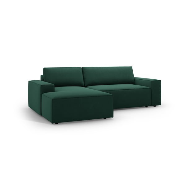 Zöld kinyitható sarokkanapé (bal oldali) Jodie – Micadoni Home-image-2