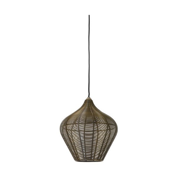 Bronzszínű fém függőlámpa ø 27 cm Alvaro – Light & Living