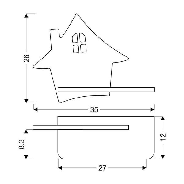 Szürke gyerek lámpa House – Candellux Lighting-image-1