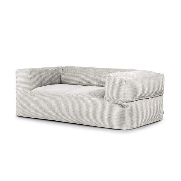 Krémszínű kordbársony babzsákfotel Sofa MooG – SLOWDOWN