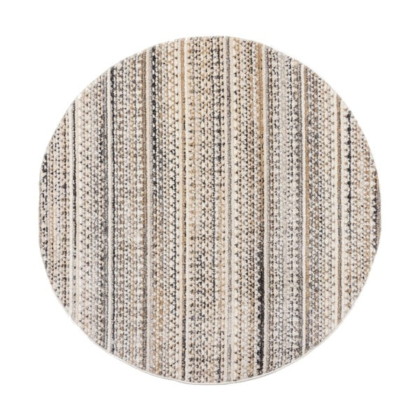 Bézs kerek szőnyeg 160x160 cm Camino – Flair Rugs