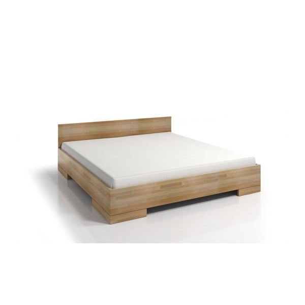 Spectrum Maxi bükkfa kétszemélyes ágy tárolóhellyel, 140 x 200 cm - Skandica