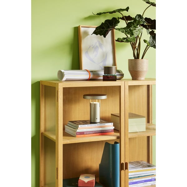 Világosszürke LED dimmelhető asztali lámpa (magasság 20 cm) BringMe – Hübsch-image-2