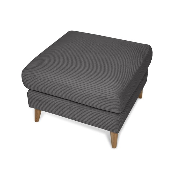 Sötétszürke kordbársony lábtartó Paris – Scandic-image-3