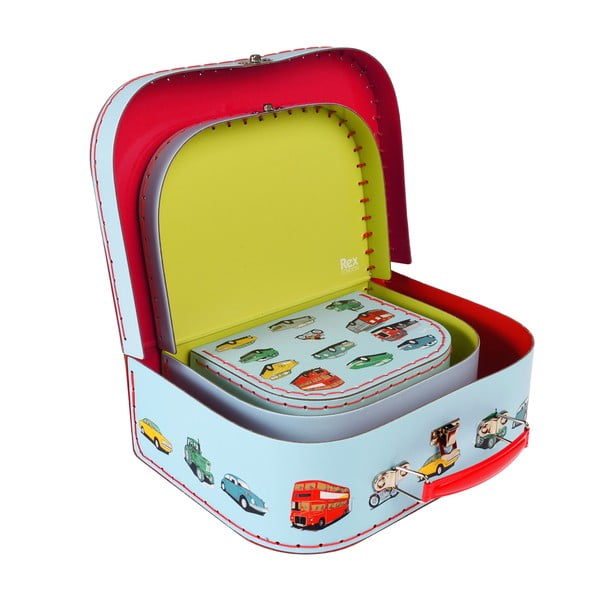 Gyerek bőrönd készlet 3 db-os Road Trip - Rex London-image-1