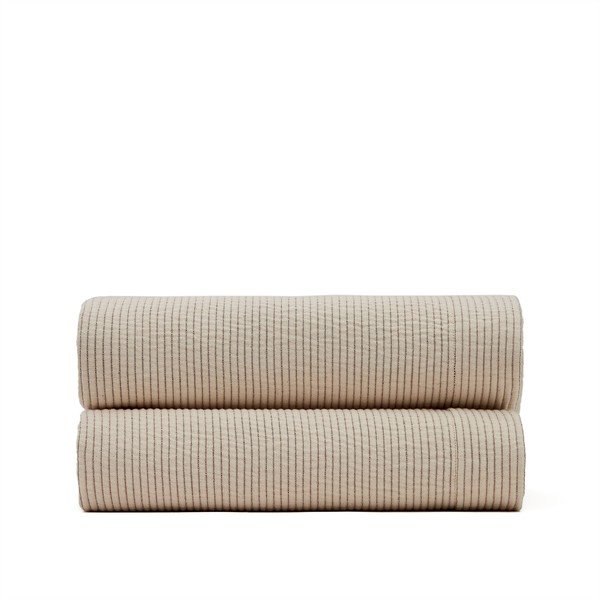 Bézs pamut ágytakaró 240x260 cm Bedar – Kave Home-image-3