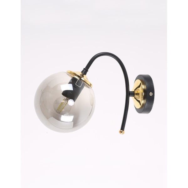 Fekete-szürke fali lámpa ø 15 cm Yoyo – Squid Lighting-image-3