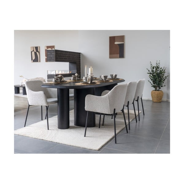 Szürke agyagkerámia tálka szett 4 db-os 1,5 l Selma – House Nordic-image-2