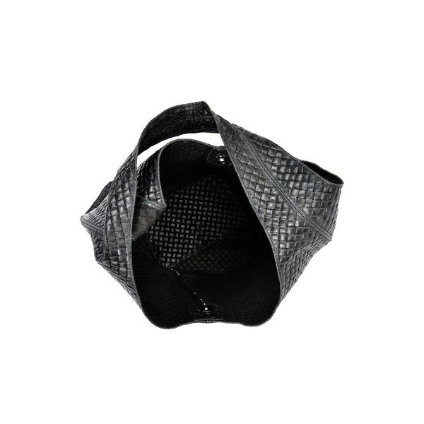 Serena fekete bőr kézitáska - Mangotti Bags-image-3