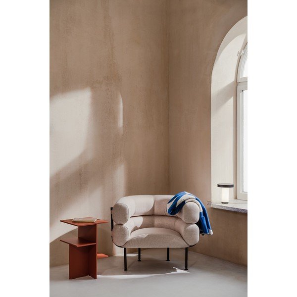 Bézs gyapjú fotel Ubi – noo.ma-image-1