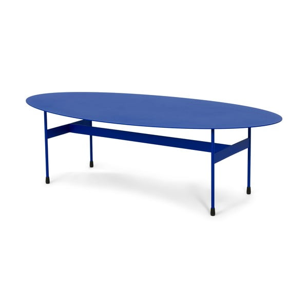 Kék fém dohányzóasztal 39x120 cm Mira – Spinder Design