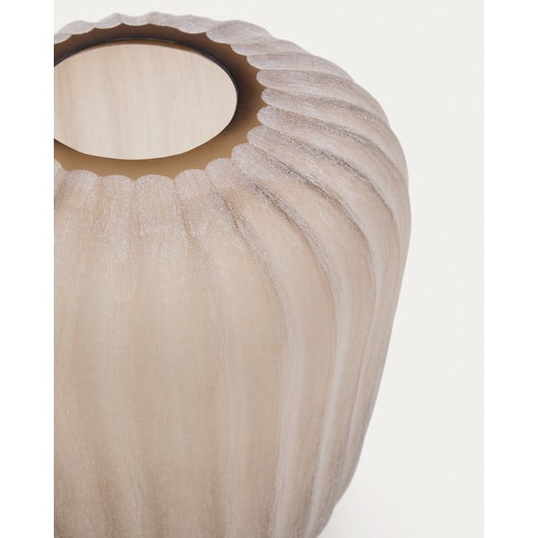 Bézs üveg váza (magasság 27 cm) Lumia – Kave Home-image-2