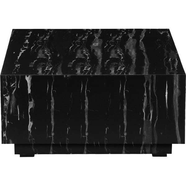 Fekete dohányzóasztal márvány dekorral 100x100 cm Vito - Støraa-image-3