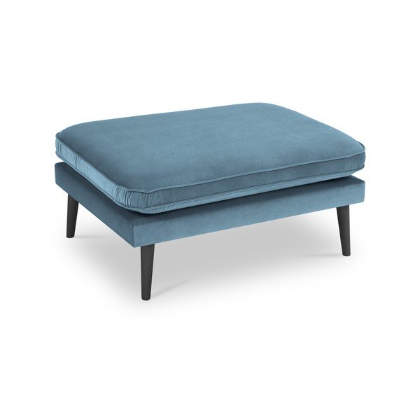 Lento világoskék bársony lábtartó - Kooko Home-image-2