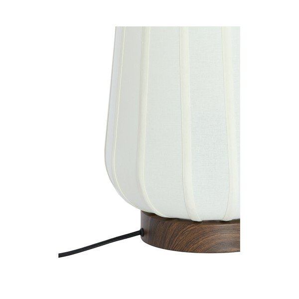 Fehér fém asztali lámpa textil búrával (magasság 29 cm) Bibia – Light & Living-image-4