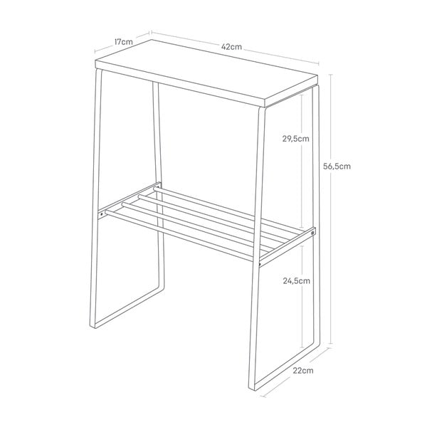 Tárolóasztal 22x42 cm Tosca – YAMAZAKI-image-3