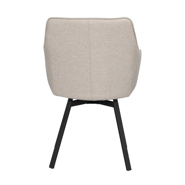 Bézs kárpitozott étkezőfotel szett 2 db-os Alison – Rowico-image-4