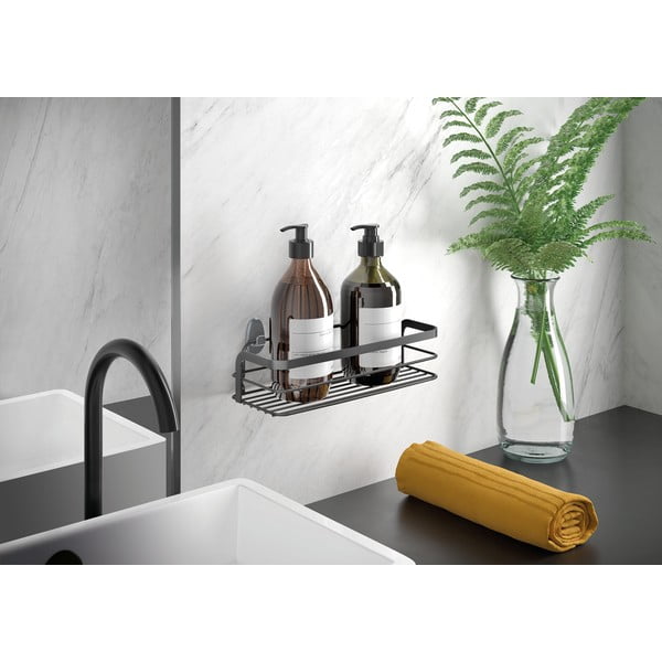 Origin Lava fekete fürdőszobai polc - Metaltex-image-1