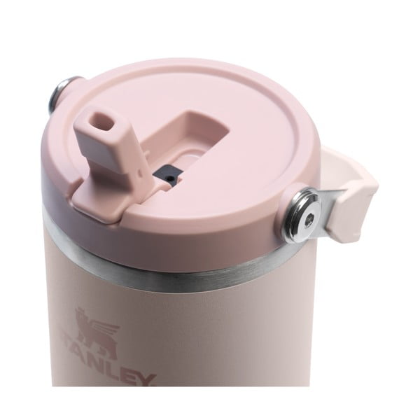 Világos rózsaszín rozsdamentes acél termosz 890 ml IceFlow™ Flip Straw 2.0 Tumbler Rose Quartz – Stanley-image-2