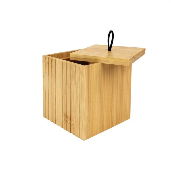 Natúr színű bambusz fürdőszobai rendszerező vattakorongokhoz Hanoi – douceur d'intérieur-image-4