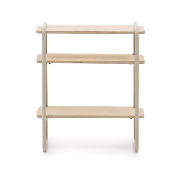 Bézs-natúr színű függő gyerek könyvespolc kőrisfa dekorral 60x70x28 cm Tinn – Kave Home-image-2